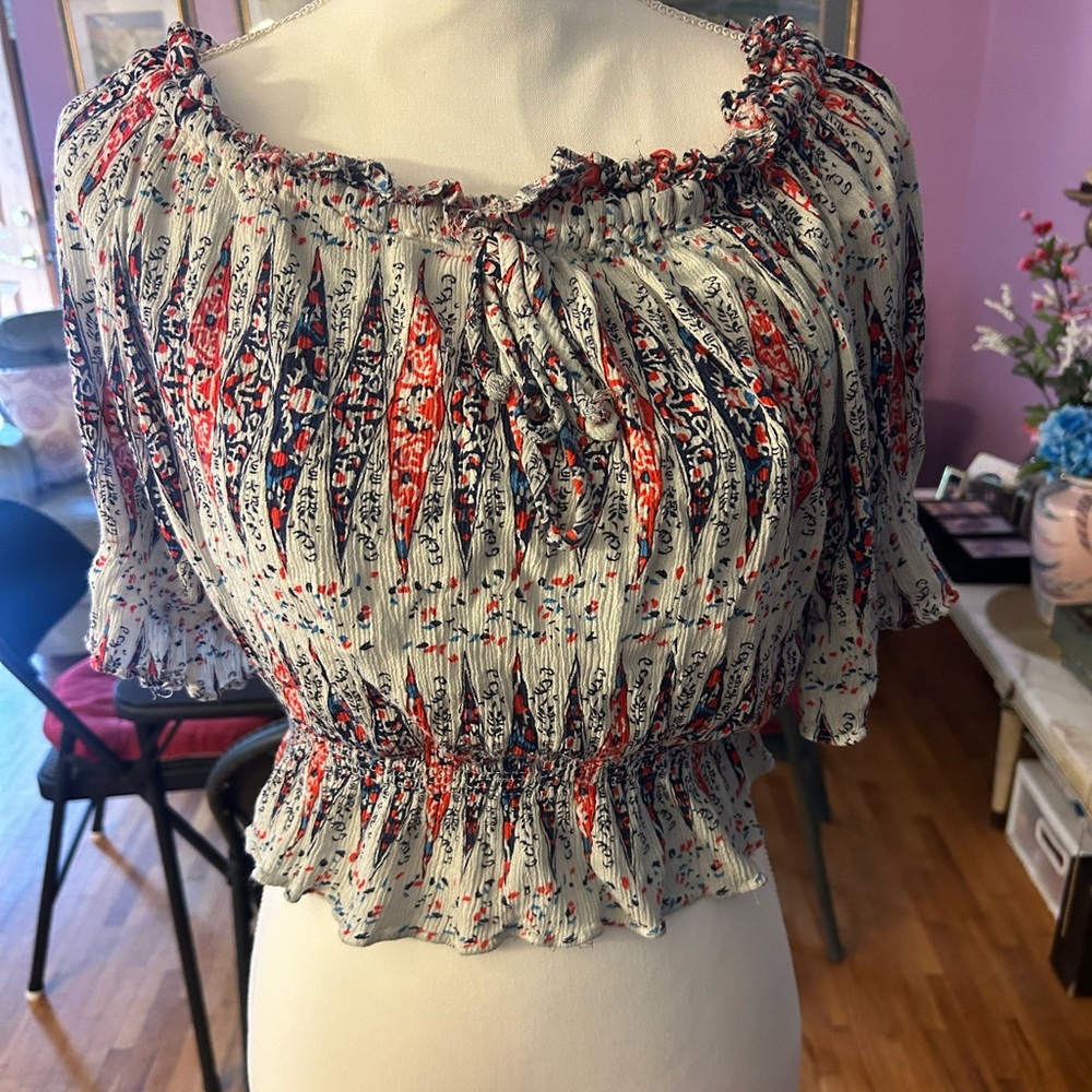 Madeline Multicolor Smocked Blouse